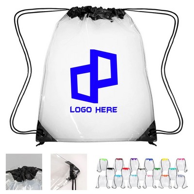 13.39X16.93" Pvc Drawstring Backpack