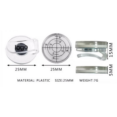 Plastic Magnetic Green Reader Ball Marker With Hat Clip