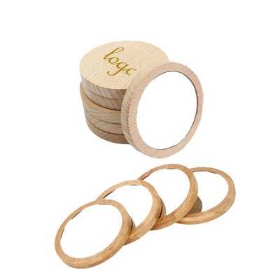 Portable Custom Small Wooden Mirror