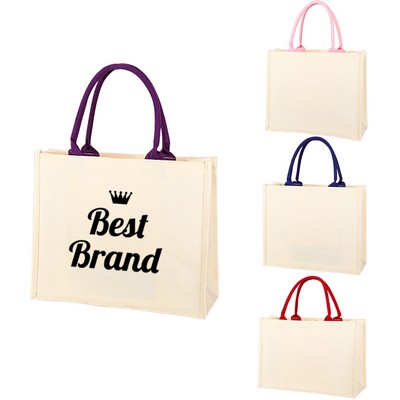 12 Oz Sturdy Coated Canvas Bag Handheld And Crossbody Design
