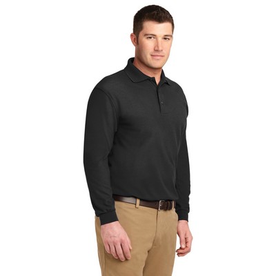 Port Authority® Silk Touch Long Sleeve Polo