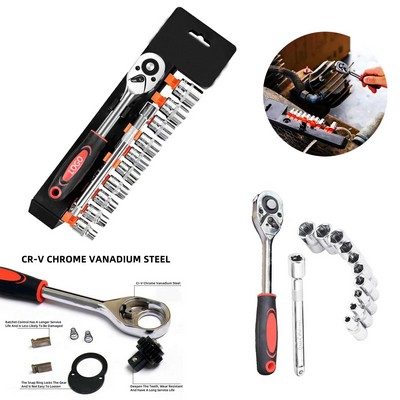 1/4" Ratchet Socket Wrench Set