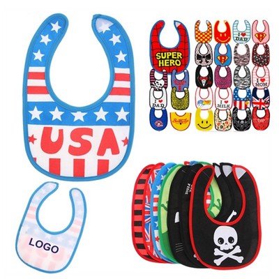 Printing Waterproof Cartoon Infant Baby Bibs