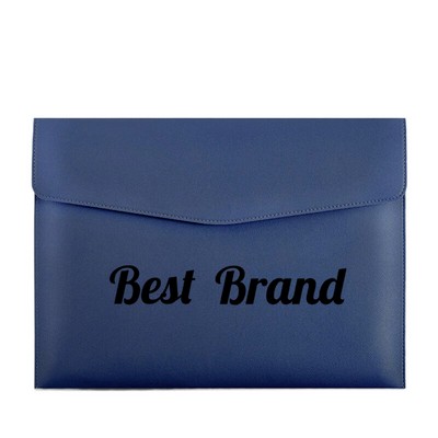 A4 PU Leather File Folder with Closure