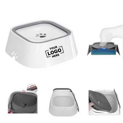 Pet Drinking Bowl with Floating Water Regulation Mechanism