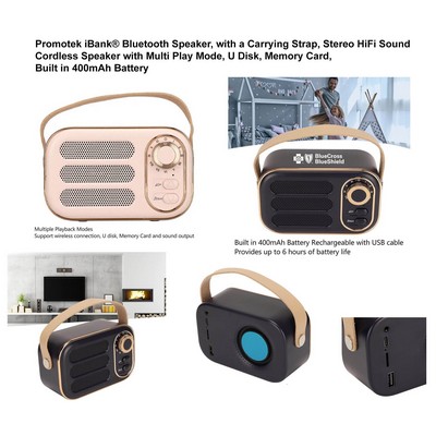 Bluetooth Speaker, with a Carrying Strap