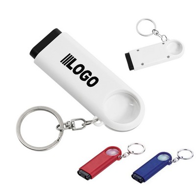 Magnifier LED Light Key Chain