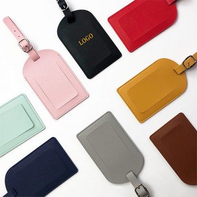 Luggage Tags Faux Leather for Suitcases Travel Bag Labels
