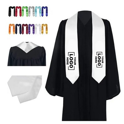 Classic Graduation Stoles Unisex Adult 72" / 60" Long.