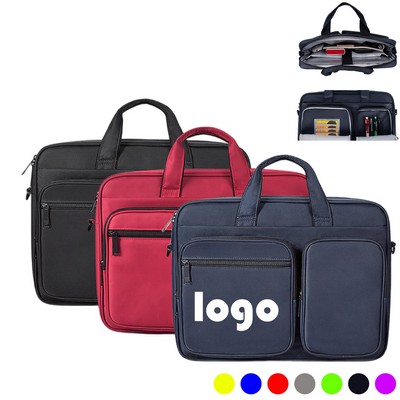 Sleek 15-Inch Laptop Briefcase & Messenger Bag