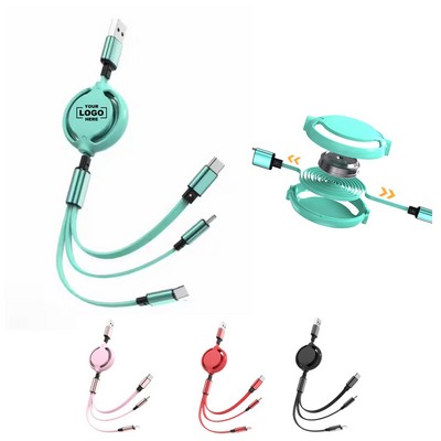Charging Cable with 3 - in - 1 Connector Configuration