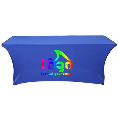 6' Stretch Table Cover w/Flame Retardant Fabric