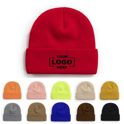 Classic Warm Knit Hat for Autumn and Winter