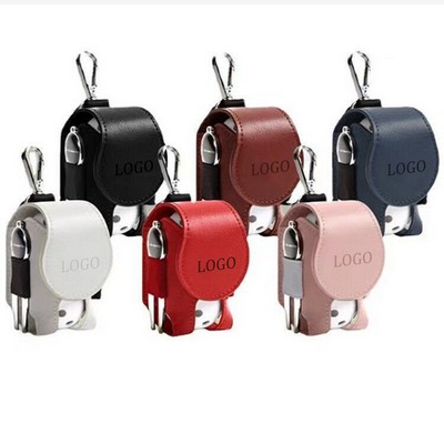 Mini Pocket Leather Golf Ball Storage Pouch