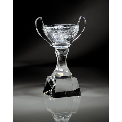 Crystal Bowl Award with Base, Medium (8-1/4"x10"H)