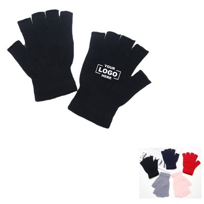 Warm Stretchy Fingerless Mittens Gloves