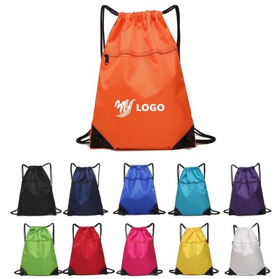 Oxford Cloth Drawstring Backpack Bag
