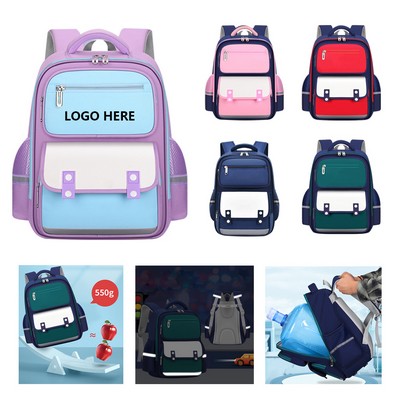 Child-Safe School Backpack with Reflective Trim