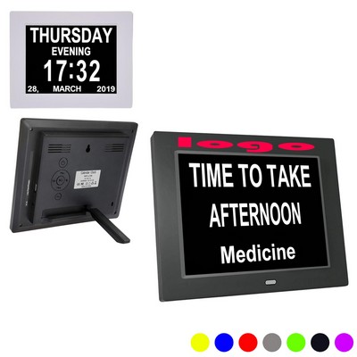 8 Inch Led Display Digital Alarm Clock Photo Frame