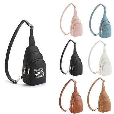 PU Leather Single-Shoulder Crossbody Bag