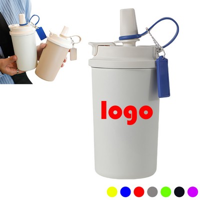 16 Oz. Portable Stainless Steel Walking Coffee Cup