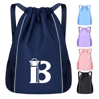 Drawstring Backpack Sports Gym Bag