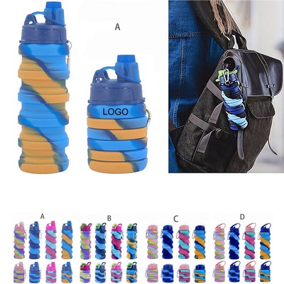 16 oz Reusable Leakproof Foldable Water Bottles