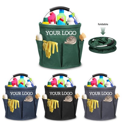 Foldable Cleaning Caddy Bag With Handle