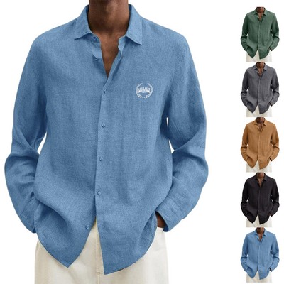 Cotton-Linen Cardigan Top