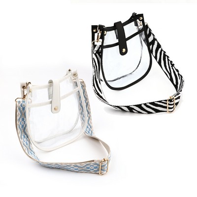 Clear PVC Crossbody Bag
