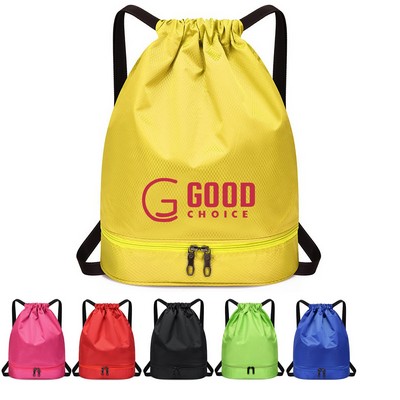 Sport Drawstring Pocket &Dry And Wet Separation