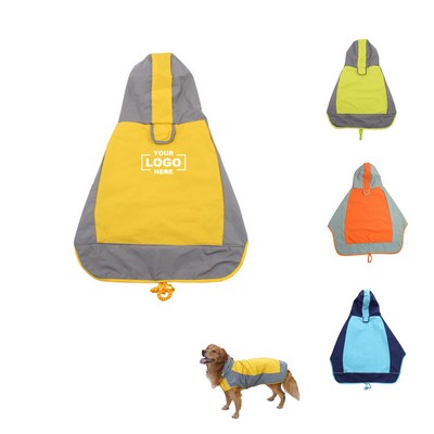 Hooded Waterproof Pet Raincoat