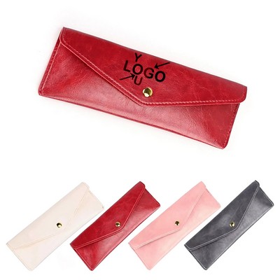 Faux Leather Pen Case