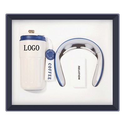Coffee Bottle + Cervical Massage Machine Gift Set