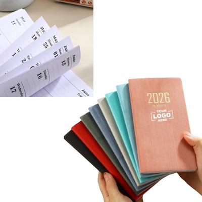 2026 Slim A6 English Planner Notebook