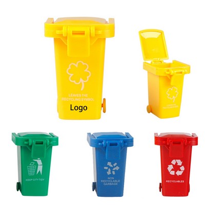 Mini Trash Bin and Storage Pen Holder Set