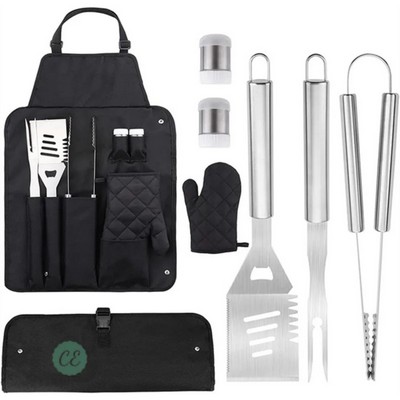 7-PCS BBQ Tools Set with Apron