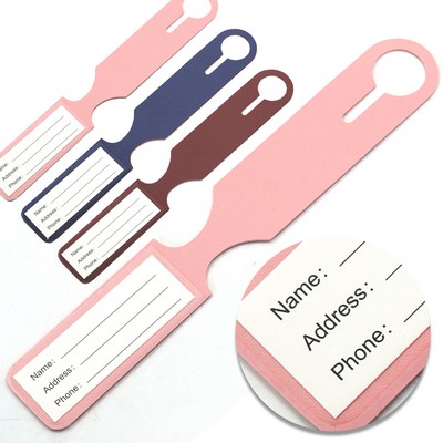 One-Piece PU Luggage Tag
