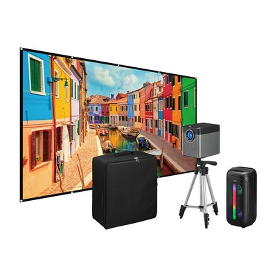 iLive?Cinema Pop-Up Movie Theater Kit - Black