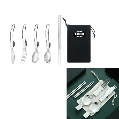 Stainless Steel Foldable Cutlery Set