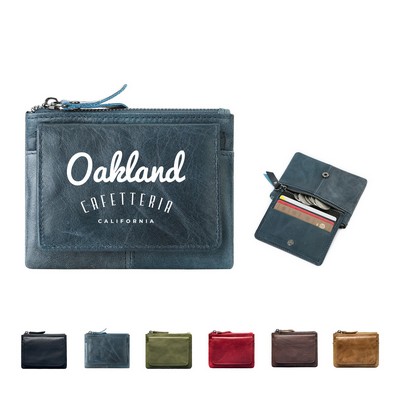 Real Leather Coin Card Purse