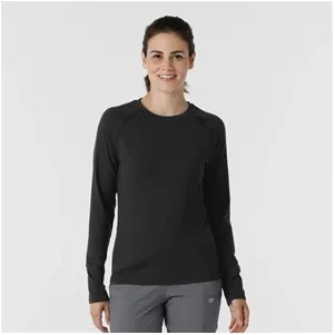 Wonder Wink Layers Women's Watch Window Long Sleeve under scrub Top