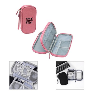 Two Layer Data Cable Storage Bag