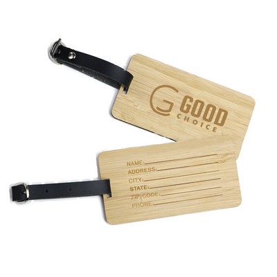 Sustainable Bamboo Travel Tag