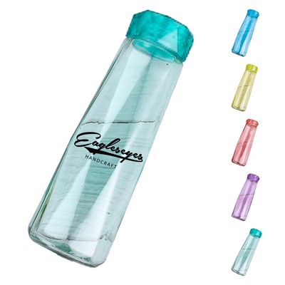 16oz Heat-Resistant Diamond Glass Bottle