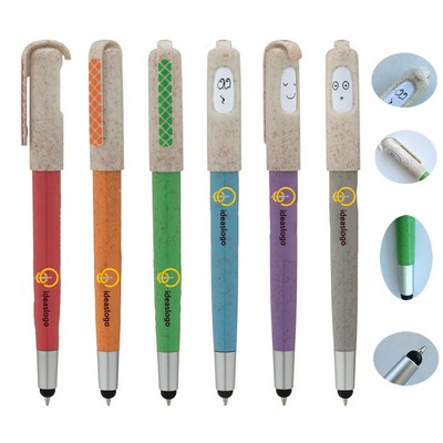 Wheat Straw Ballpoint Stylus Pen