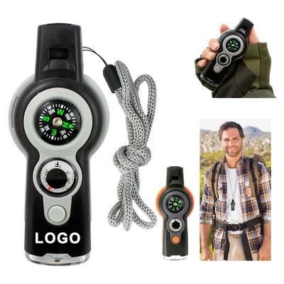 7-in-1 Emergency Survival Function Whistle