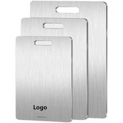 12" Food Grade Stainless Steel Double Sided Board Kitchen Special Cutting Board