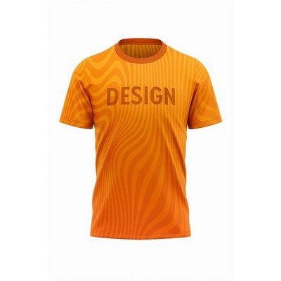 160G Jacquard Sublimated Performance Short Sleeve T-Shirt