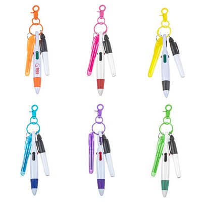 Four-Color Climbing Buckle Ballpoint Pen